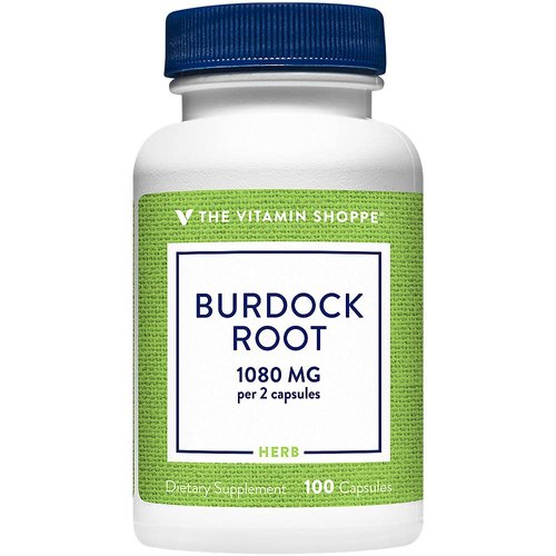 Burdock Root (Arctium Lappa) 1080mg – A Traditional Herb That Supports Detoxification (100 Capsules) by The Vitamin Shoppe
