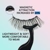Fayeerewo Magnetic Eyelashes with Eyeliner, False Eyelashes 12mm, Wispy Mink Lashes Fluffy Eye Lashes Natural Look, Contact Lens Friendly, Reusable Strip Lashes, 5 Pairs