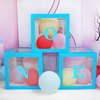 Blue One Boxes for 1st Birthday, One Balloon Box With 20 Balloons, Baby Girl First Birthday Decorations, 1st Birthday Party Decorations Boy, Anniversary Photoshoot Props Backdrop. (Blue)