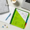 Avery Dividers for 3 Ring Binders, 8 Tab Binder Dividers, Plastic Binder Dividers with Pockets, Insertable Big Tabs, Multicolor, Works with Sheet Protectors, 1 Set (11903)