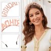 Birthday Sash for Women,Birthday Crown Adult Woman,Birthday Tiara for Women Birthday Queen Glitter Rose Gold Birthday Sash and Crown Rhinestone Headband,Happy Birthday Headband Decoration Accessories