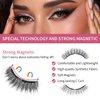 Dual Magnetic Eyelashes, Magnetic Eyelashes Without Eyeliner 4D Natural Look Reusable Easy to Wear, Soft Magnets False Eyelashes with Applicator No Glue, Barbie