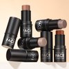 FOCALLURE Cream Contour Stick, Matte Bronzer Stick, Professional Face Shaping & Contouring Stick Makeup, Easy to Apply with Buildable Coverage, Long Lasting & Sweatproof, CLAY