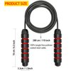 Jump Rope, Ball Bearings Tangle-Free Rapid Speed Cable Skipping Rope, Adjustable Jumping Ropes for Men, Women and Kids - 2 Pack