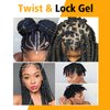 Goiple Strong Hold Braid Gel Good for Twist, Locs, Braids, Edge No Flake Extra Hold High Shine Braiding Gel & Edge Control 8.8oz with Hair Combs