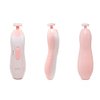 Baby Nail File Electric Baby Nail Trimmer - Jaybva Safe Baby Nail Clippers Cutter for Newborn Children Kids with 6 Cushions Pink