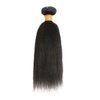 22 Inch Color #1B Bundles Human Hair Natural Black Kinky Straight Bundles Natural Color Human Hair Bundles Unprocessed Brazilian Virgin Human Hair Extensions For Black Woman 100g/Pc