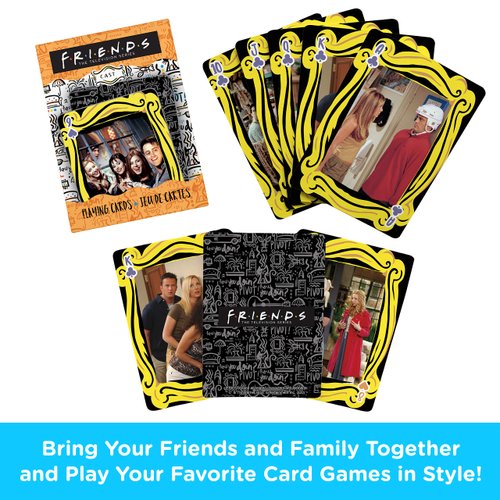 AQUARIUS Friends Cast Playing Cards - Friends Themed Deck of Cards for Your Favorite Card Games - Officially Licensed Friends TV Show Merchandise & Collectibles