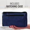MABIS MatchMates Aneroid Sphygmomanometer and 31" Sprague Rappaport Stethoscope Combination Manual Blood Pressure Kit with Calibrated Nylon Cuff and Oversized Carrying Case, Adult Navy Blue