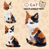 GaoDeBuChou Calico Cat Micro Building Block Set,Animals Toys Gifts for Boys Girls Age 10 11 12 13 14+ Teens Adults,Not Compatible with Major Brands(1300PCS)