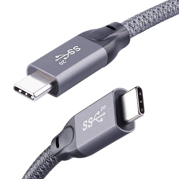 QCEs USB C to USB C 3.2 Gen 2 Cable, 6.6Ft USB C Monitor Cable 100W PD Charging, 20Gbps Data for USB4/Thunderbolt 3/4 Compatible with MacBook Pro/Air, iPad, Galaxy S23, Brio 4K Webcam