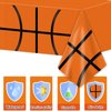 98 Pieces Basketball Party Decorations Basketball Tableware Set Plates Napkins Tablecloth Party Supplies Kit for Kids Boys Sports Table Cover Dinnerware Party Favors 24 Guests