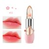 3 Pcs/Set Flower Jelly Lipstick Set Temperature Change Moisturizer Long Lasting Nutritious Balm Magic Color Change Lip Gloss (3Pcs Flower Jelly Lipstick A)