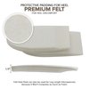 Felt Heel Cushion Pad 1/2" with adhesive for Pain Relief - 2 pairs (4 Pieces)