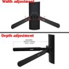 VideoSecu Adjustable AV Shelf Wall Mount Bracket for DVD Player Receiver VCR DVR Cable Box or Other Audio Component - Under TV Bracket MA1