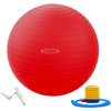Fitvids Anti-Burst and Slip Resistant Exercise Ball Yoga Ball Fitness Ball Birthing Ball with Quick Pump, 2,000-Pound Capacity, Red, 22-inch, M