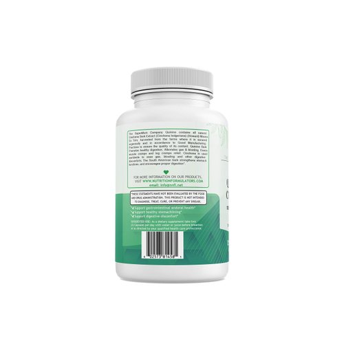 Quinine Cinchona Bark Extract Herbal Supplement for Boosting Immune System, Leg Cramping Relief, Muscle Cramps and Overall Digestive Health - All-Natural 1000 mg Per Capsule - 120 (120 Count)