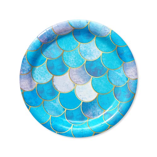 American Greetings Mermaid Party Supplies, Dessert Plates (36-Count)