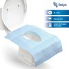 Toilet Seat Covers Disposable 100% Waterproof (20 Pack) - XL Disposable Toilet Seat Covers for Adults and Kids Potty Training - Travel Accessories for Public Restrooms, Airplane, Camping