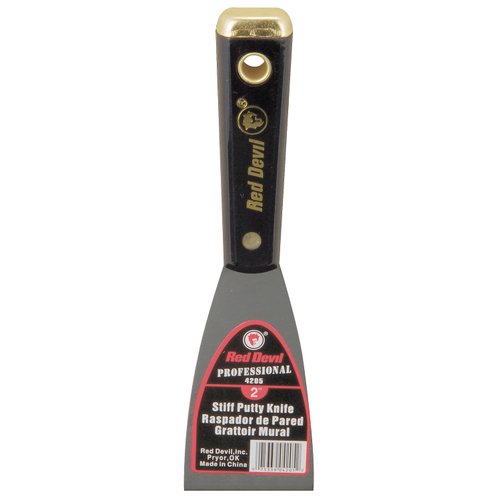 Red Devil 4205 2" Stiff Putty Knife, Silver