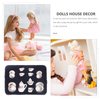 Toddmomy Miniature Tea Sets Dollhouse Porcelain Tea Set 1 12 Scale Miniature Dollhouse Accessories Kitchen Miniature Decor for Doll Toy Supplies