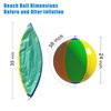 Pijaborg Beach Ball, Inflatable Beach Ball Bulk Durable and Thick Beach Balls for Pool Beach Outdoor Activities (2 Pack Beach Ball 24 inches Diameter)