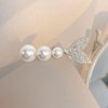 2 Pack Pearl Fish Tail Hair Clips for Women and Girls Elegant Alloy Hairpins with Pearls Bobby Pins Pearl Bridal Bobby Pins Decorative Accessories White Hairpins Pearl Bobby Pins For Women'S Hair