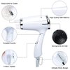 Folding Hair Dryer Compact Travel Blow Dryer Professional Salon Hair Dryer Small Hair Dryer 3 Heat Settings Lightweight Mini 8x7inch for Men and Women