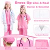 GIFTINBOX Doctor Costume for Kids Doctor Lab Coat for Kids Real Stethoscope, Girls and Boys Halloween Costumes for Kids age 3-12…