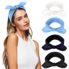 ACO-UINT 4 Pack Headbands for Women, Wide Headbands Stretchy Head Bands for Women's Hair, Turban Headbands Bow Headbands Hair Accessories for Women