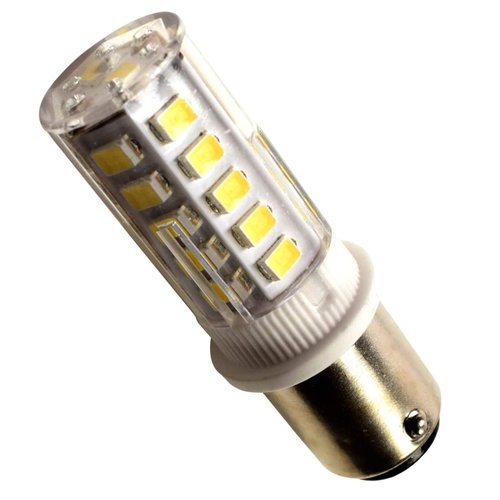 HQRP Dual Contact Bayonet Base Ba15d LED Bulb, Cool White 6300-7000K 32 LEDs SMD 12-24 Volt DC, Navigation and Anchor Light, Interior RV Camper Marine Boat Trailer Lights