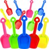 Gejoy 12 Pcs Sand Shovels for Kids Plastic Beach Shovels Bulk 7.7'' Colorful Toy Scoop Set Summer Beach Toys, Random Colors