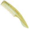 Giorgio G79 Travel Size Mustache and Beard Comb for Men - Small Fine Tooth Pocket Comb for Everyday Hair Care - Sawcut and Hand Polished Pocket Comb and Styling Comb - Handmade Ivory Comb