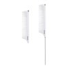 RHOS Carbon Retractable Rat Tail Comb for Parting, Portable Fine Tooth Teasing Comb for Styling, Hair Cutting, Braiding-Stainless Steel Pin Tail Teasing Comb(White)