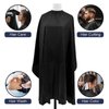 DB ZENGZI Hair Cutting Cape, Black Waterproof Nylon Barber Hair Styling Cape with Elastic Adjustment for Men and Women Adults (57 * 61 INCHE)