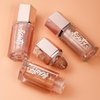 Cream Liquid Highlighter, Shimmer Glitter Illuminating Cheek Makeup, High-Gloss Finish Face Highlighter, Moisturizing Brightening Glitter Liquid Highlighter Makeup for Face Body (#03)