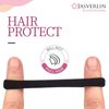 JASVERLIN White Cotton Fabric Hair Ties, Soft Ponytail Scrunchies Hair Bands for Women’s Braided Curly Thin Thick Hair, No Damage Crease Seamless Hair Elastic Band 1.5 Inch 100 pcs (White)