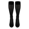Truform Sheer Compression Stockings, 15-20 mmHg, Women's Knee High Length, Dot Pattern, Black, Medium