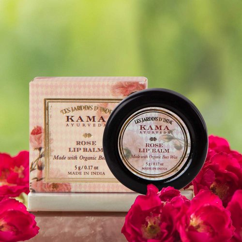 Kama Ayurveda Rose Lip Balm, 5g