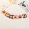 QTMY 3PCS Crochet Hippie Headbands for Women,Boho Hair Bands Floral Bandanas Knit Head Wrap for Girls