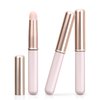 UNIMEIX 3 Pack Lip Blending Brush with Lid, Round Head Lipstick Smudge Brush Spot Concealer Brush Professional Lip Gloss Applicators for Lipstick Gloss Creams