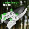 Grootpow PPS01 Premium Bypass Pruning Shears, Aluminum Construction Garden Clippers with SK5 Carbon Steels Blades, 4-Point Pivot Design, 5/8” Garden Shears with Ergonomic Handles for Gardening
