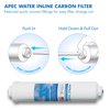 APEC Water Systems 5-TCR-QC US MADE 10" Inline Carbon Filter with ¼” Quick Connect For Reverse Osmosis Water Filter System (For Standard System)