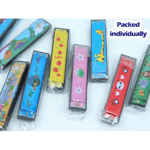 Harmonica for Kids Birthday Party Favor, 24Pcs Kids Harmonica Toy Gift, 16 Holes Toddler Harmonicas, Party Favors for Kids Goodie Bags
