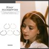 FOMIYES Metal Hair Band 5pcs Skinny Headband Thin Hair Hoop Hairband Spring Hair Hoop Simple Metal Headband for Makeup Sports Yoga