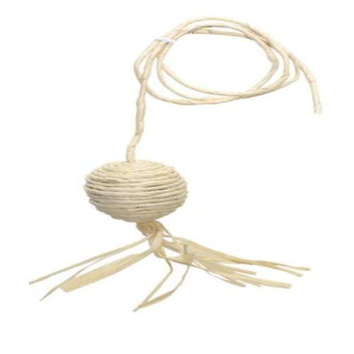 Catit Eco Terra Natural Cornhusk and Raffia Cat Toy, Ball with String