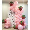 JOGAMS Strawberry Balloon Arch Kit, Strawberry Party Decorations with Red Polka Dot Strawberry Balloons for Strawberry/Berry First/Sweet One Themed Baby Shower Birthday Party Supplies for Girl