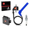 MOTO1988 CDI Box Ignition Coil Spark Plug and Cap Compatible with Polaris Predator 500 2005 2006 2007 3089613