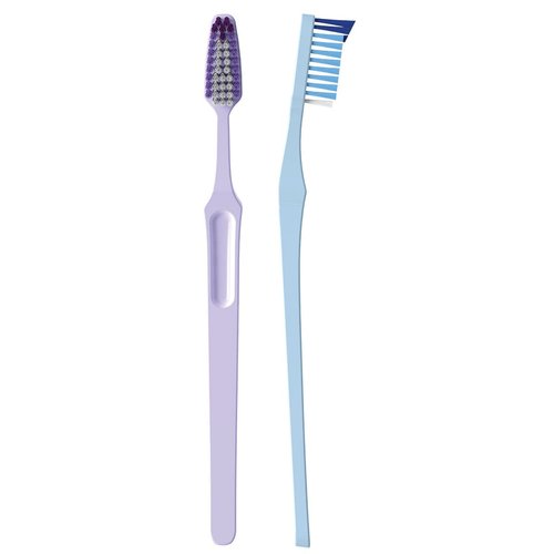 REACH Crystal Clean Firm Adult Toothbrush, 1 ea - Colors May Vary (Pack of 12)
