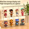 Clear Acrylic Display for Figures Case Acrylic Storage Clear Box Cabinet Showcase for Collectibles Figures Doll Lego Collectibles Action Figures Pop Mart Block Toy Minifigures Stand with Door Dust
